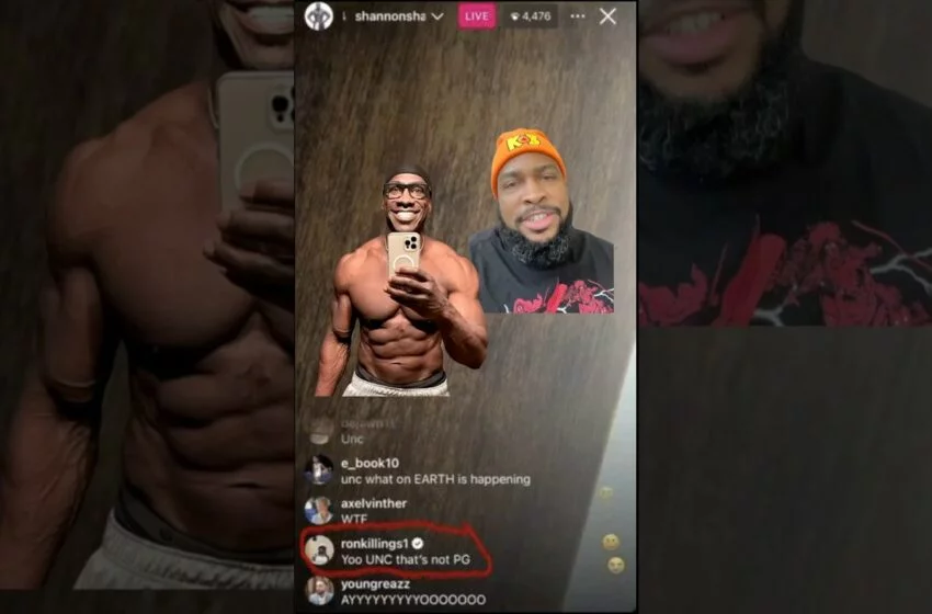 Shannon Sharpe Caught On IG Live